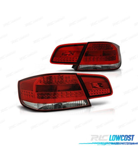 PILOTOS BMW E92 06-10 LED ROJO CROMO