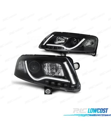 FAROS PARA AUDI A6 4F 04-08 TUBE LIGHT FONDO NEGRO