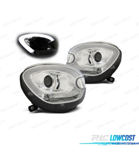FAROS PARA MINI R60 COUNTRYMAN 10-15 XENON TUBE LIGHT FONDO CROMO