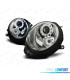 FAROS PARA MINI COOPER R56 R57 06-14 OJOS ANGEL FONDO CROMO