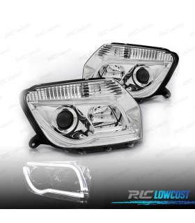 FAROS DACIA DUSTER 10-13 TUBE LIGHT FONDO CROMO