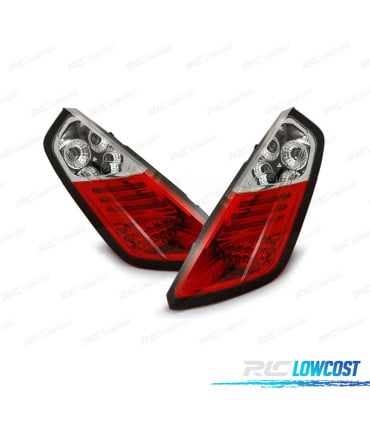 PILOTOS FIAT GRANDE PUNTO 05-09 LED ROJO CROMO