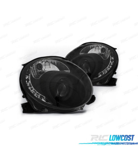 FAROS FIAT 500 07-15 LUZ DIURNA TFL FONDO NEGRO