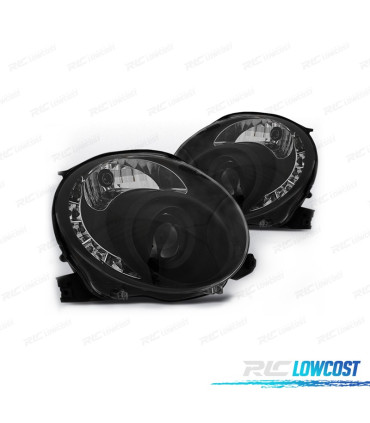 FAROS FIAT 500 07-15 LUZ DIURNA TFL FONDO NEGRO
