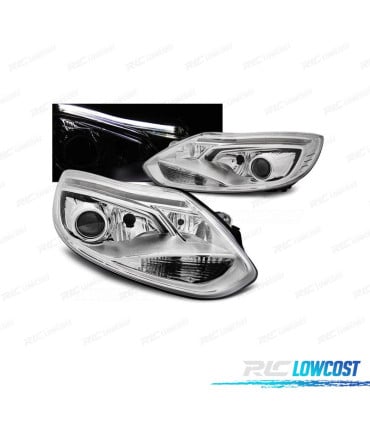 FAROS FORD FOCUS MK3 11-14 TUBE LIGHT FONDO CROMO