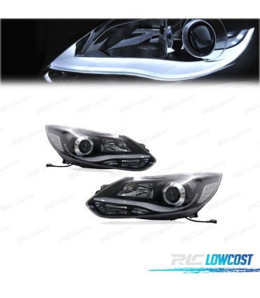 FAROS FORD FOCUS 11-14 TFL FONDO NEGRO