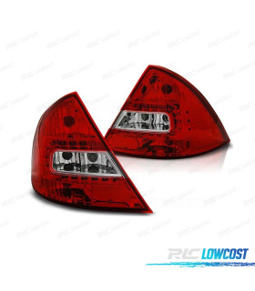 PILOTOS FORD MONDEO MK3 00-07 LED ROJO CROMO