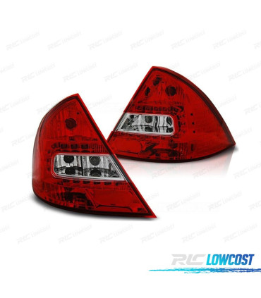 PILOTOS FORD MONDEO MK3 00-07 LED ROJO CROMO