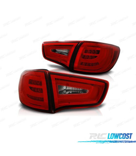 PILOTOS KIA SPORTAGE 09-14 LIGHT BAR ROJO CROMO