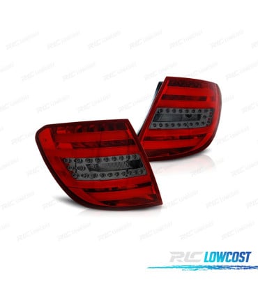 PILOTOS PARA MERCEDES CLASE C W204 KOMBI 07-11 LIGHT BAR ROJO AHUMADO