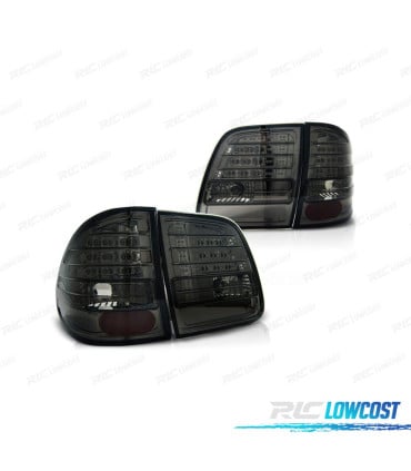 PILOTOS MERCEDES CLASE E W210 KOMBI 95-02 LED CROMO AHUMADO