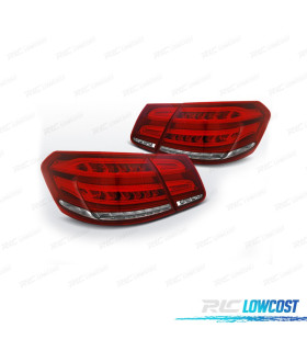 PILOTOS LED MERCEDES CLASE E W212 09-13 ROJO CROMO