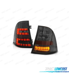 PILOTOS PARA MERCEDES ML W163 98-05 LED FONDO CROMO AHUMADO