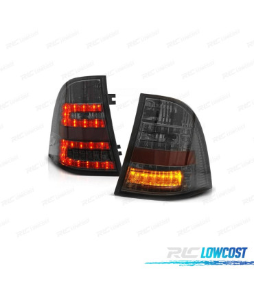 PILOTOS PARA MERCEDES ML W163 98-05 LED FONDO CROMO AHUMADO