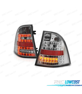 PILOTOS PARA MERCEDES ML W163 98-05 LED FONDO CROMO