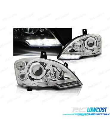 FAROS PARA MERCEDES VITO 10-14 LUZ DIURNA FONDO CROMO