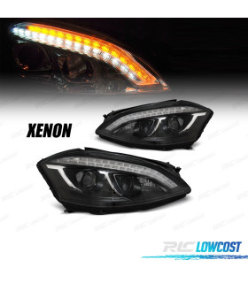 FAROS PARA MERCEDES CLASE S W221 05-09 XENON TUBE LIGHT FONDO NEGRO