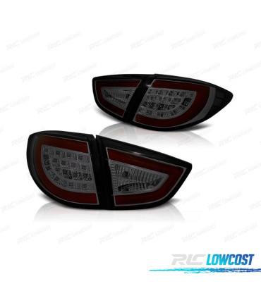 PILOTOS PARA HYUNDAI IX35 10-13 LIGHT BAR FONDO NEGRO AHUMADO