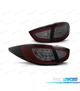 PILOTOS PARA HYUNDAI IX35 10-13 LIGHT BAR FONDO ROJO AHUMADO