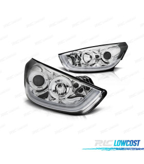 FAROS PARA HYUNDAI IX35 10-13 TUBE LIGHT FONDO CROMO