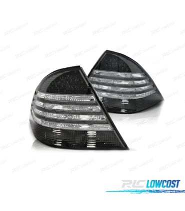 PILOTOS PARA MERCEDES CLASE S W220 98-05 LED FONDO CROMO AHUMADO