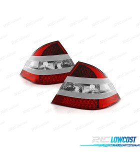 PILOTOS PARA MERCEDES CLASE S W220 02-05 LED ROJO CROMO