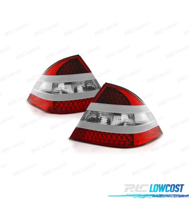 PILOTOS PARA MERCEDES CLASE S W220 02-05 LED ROJO CROMO