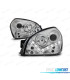 FAROS PARA HYUNDAI TUCSON 04-10 LUZ DIURNA FONDO CROMO
