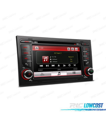 RADIO NAVEGADOR 7" AUDI A4 B6 B7 00-07 USB GPS TACTIL HD