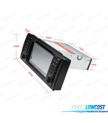 RADIO NAVEGADOR 7" PARA BMW SERIE 5 E39 95-03 USB GPS TACTIL HD