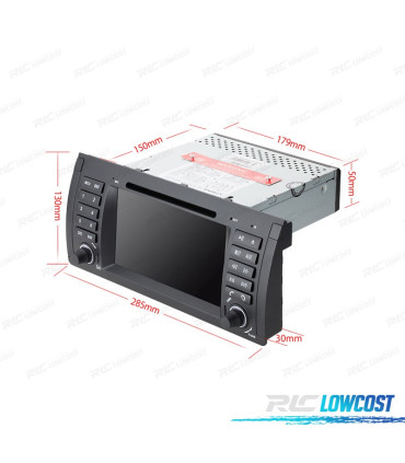 RADIO NAVEGADOR 7" BMW X5 E53 99-06 USB GPS TACTIL HD