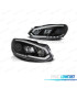 FAROS VOLKSWAGEN VW GOLF 6 08-12 TUBE LIGHT DRL FONDO NEGRO