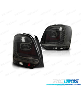 PILOTOS VOLKSWAGEN VW POLO 6R 09-14 LED FONDO CROMO AHUMADO