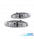 FAROS MITSUBISHI ECLIPSE 97-99 OJOS ANGEL FONDO CROMO