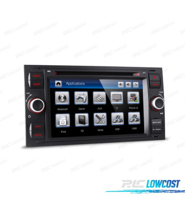 RADIO GPS NAVEGADOR TACTIL 7" PARA FORD FOCUS C-MAX FIESTA GALAXY KUGA MONDEO S-MAX TRANSIT