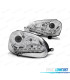 FAROS PARA VOLKSWAGEN VW GOLF MK5 03-08 XENON LUZ DIURNA FONDO CROMO