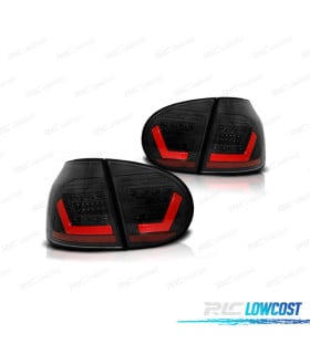 PILOTOS PARA VOLKSWAGEN VW GOLF 5 03-08 LIGHTBAR FONDO NEGRO AHUMADO