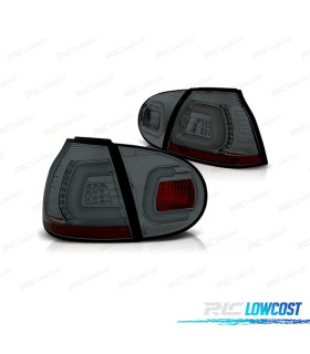 PILOTOS VOLKSWAGEN VW GOLF 5 03-08 LIGHTBAR FONDO CROMO AHUMADO