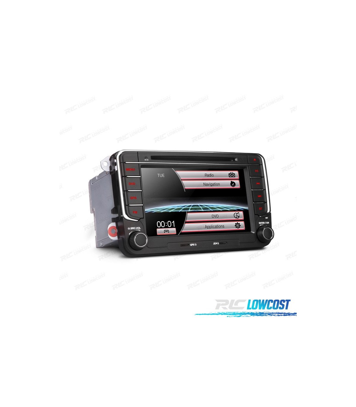 RADIO NAVEGADOR 7 PARA SEAT SKODA VOLKSWAGEN VW USB GPS TACTIL HD