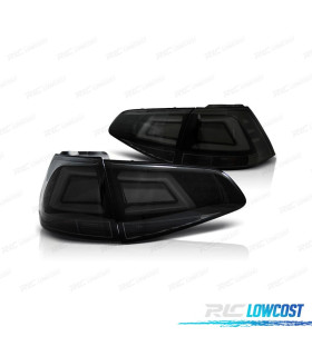 PILOTOS PARA VOLKSWAGEN VW GOLF 7 12-17 LIGHTBAR FONDO NEGRO AHUMADO