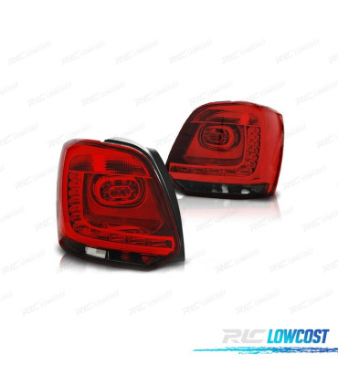 PILOTOS VOLKSWAGEN VW POLO 6R 09-14 LED ROJO AHUMADO