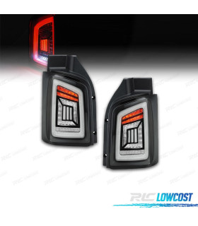 PILOTOS PARA VOLKSWAGEN VW T5 1P 03-09 LIGHT BAR DINAMIC FONDO NEGRO AHUMADO