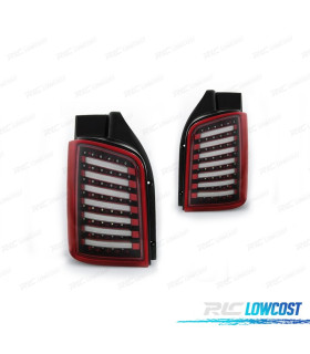 PILOTOS PARA VOLKSWAGEN VW T5 1P 03-09 LED FONDO ROJO