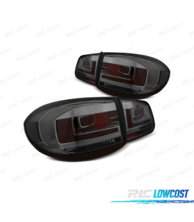 PILOTOS PARA VOLKSWAGEN VW TIGUAN 07-11 LIGHT BAR FONDO CROMO AHUMADO