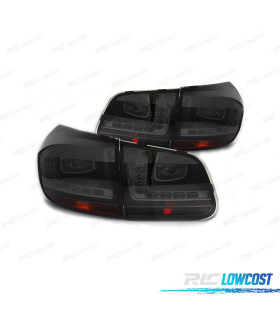 PILOTOS PARA VOLKSWAGEN VW TIGUAN 11-16 LIGHT BAR FONDO CROMO AHUMADO