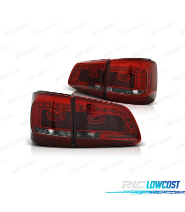 PILOTOS PARA VOLKSWAGEN VW TOURAN 11-15 LED ROJO AHUMADO