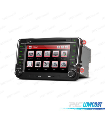 RADIO NAVEGADOR 7" PARA SKODA USB GPS TACTIL HD