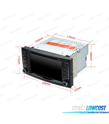 RADIO NAVEGADOR 7" PARA VOLKSWAGEN VW TOUAREG T5 04-11 USB GPS TACTIL HD