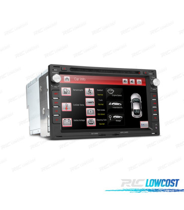 RADIO GPS ANDROID 10 PARA VOLKSWAGEN VW NAVEGADOR 7" USB TACTIL HD