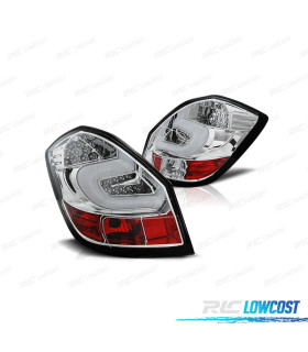PILOTOS PARA SKODA FABIA 07-14 LIGHT BAR FONDO CROMO